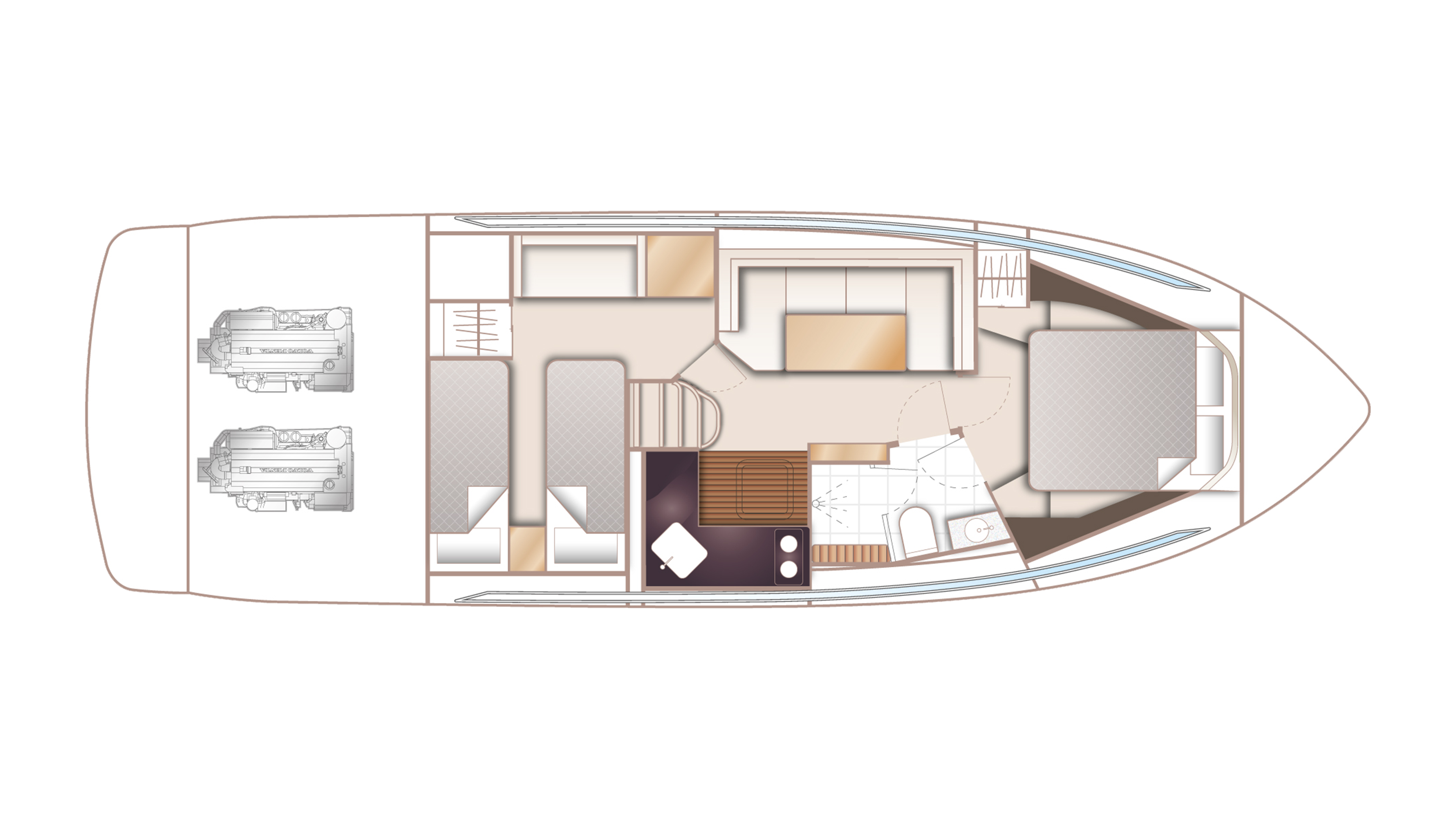 V40 layout lower deck