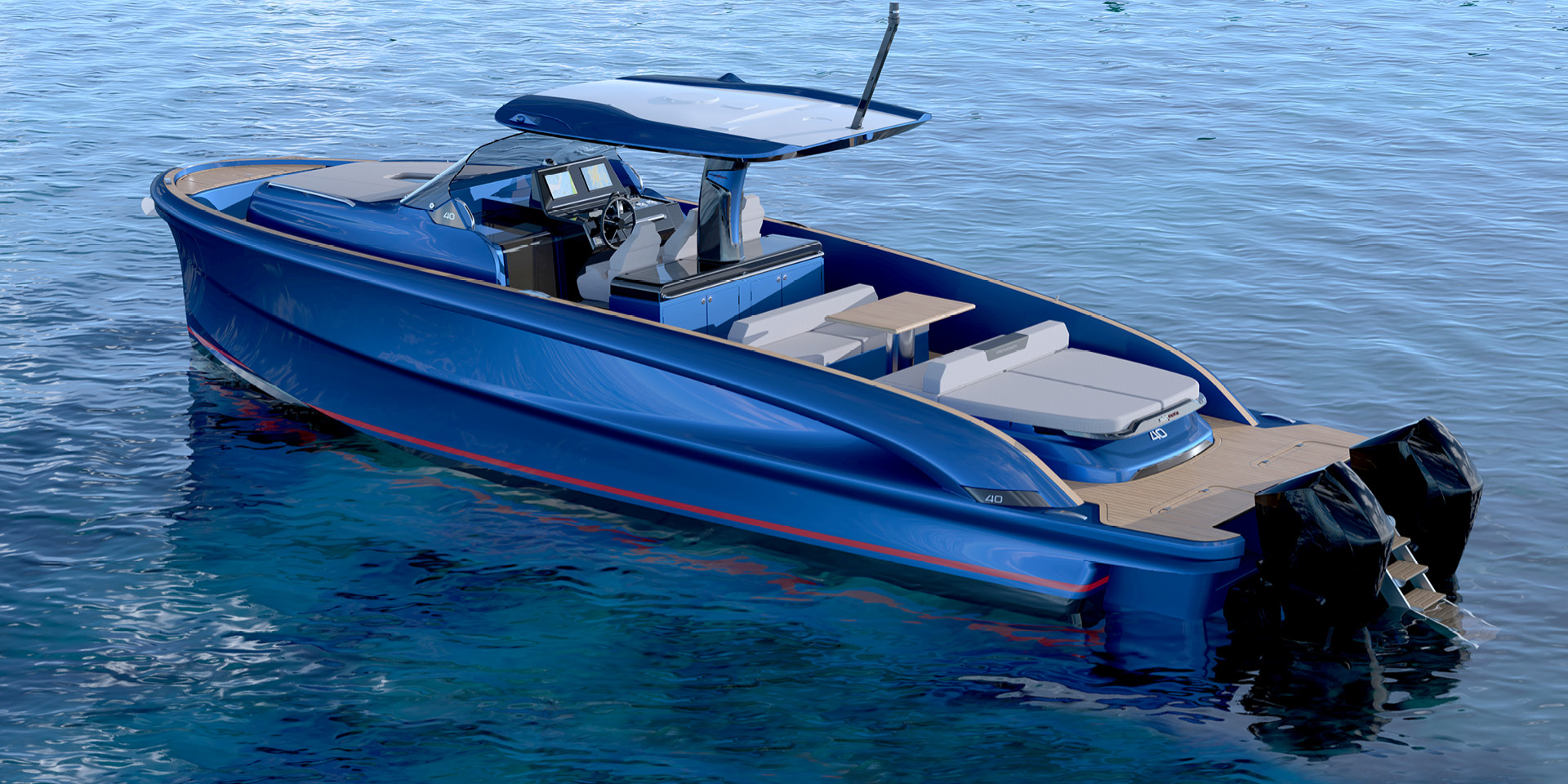 Solaris Power 40F Open Outboard — Foto 2