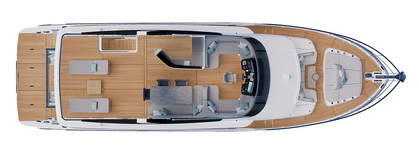 Navetta66 upper deck layout
