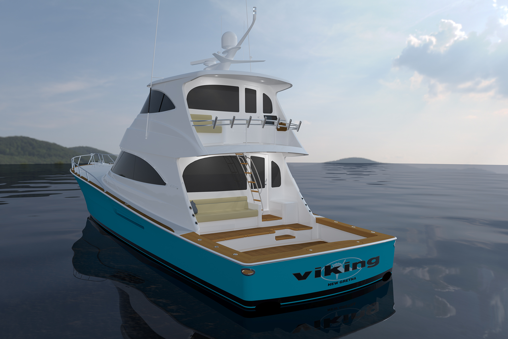 Viking Yachts 70 Enclosed Bridge — photo 2