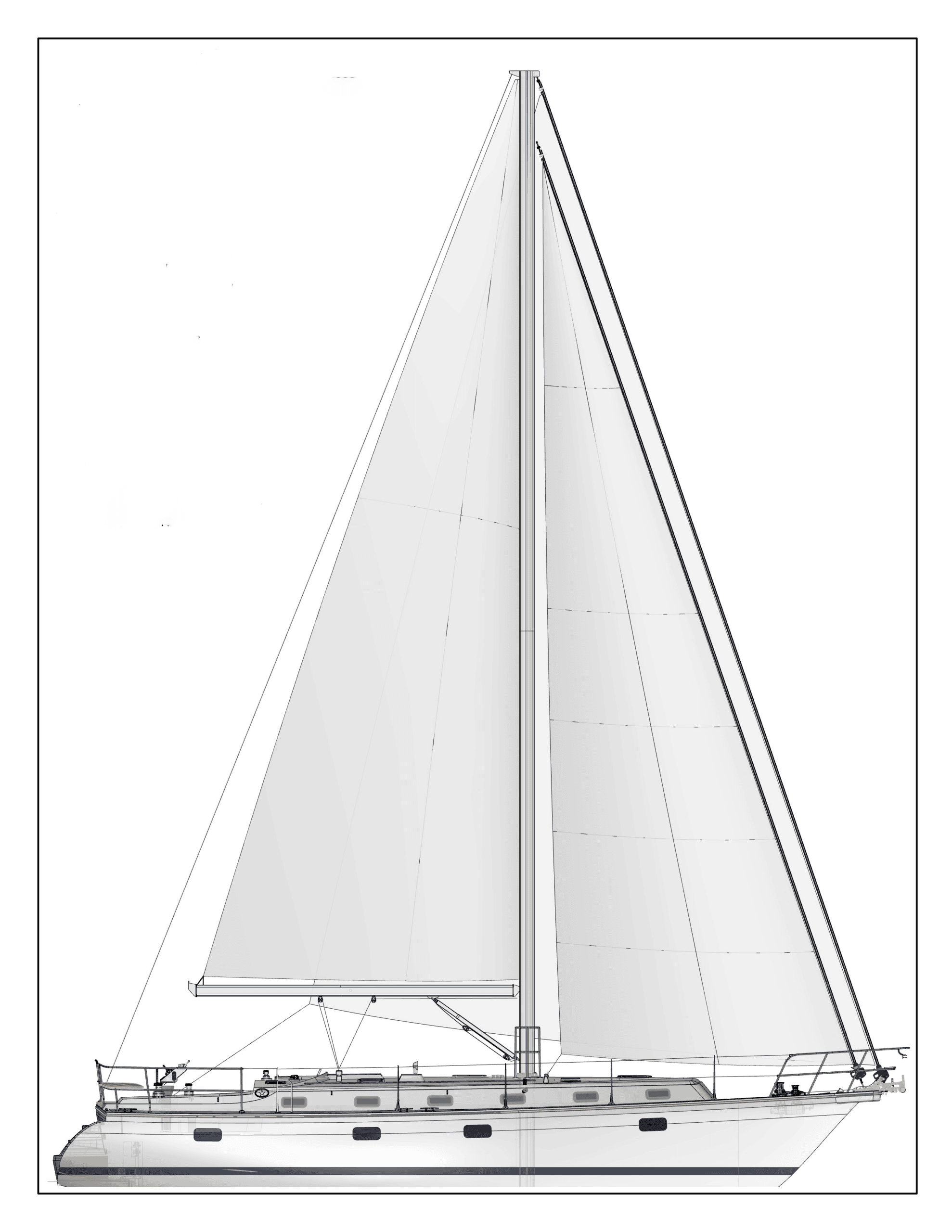 Island-Packet-459-Sail-plan-and-updated-Measurements-scaled