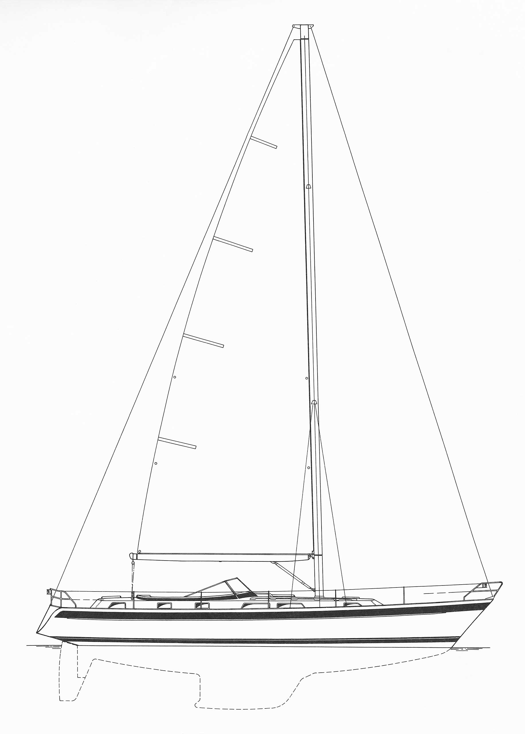 Hallberg rassy53 sail plan