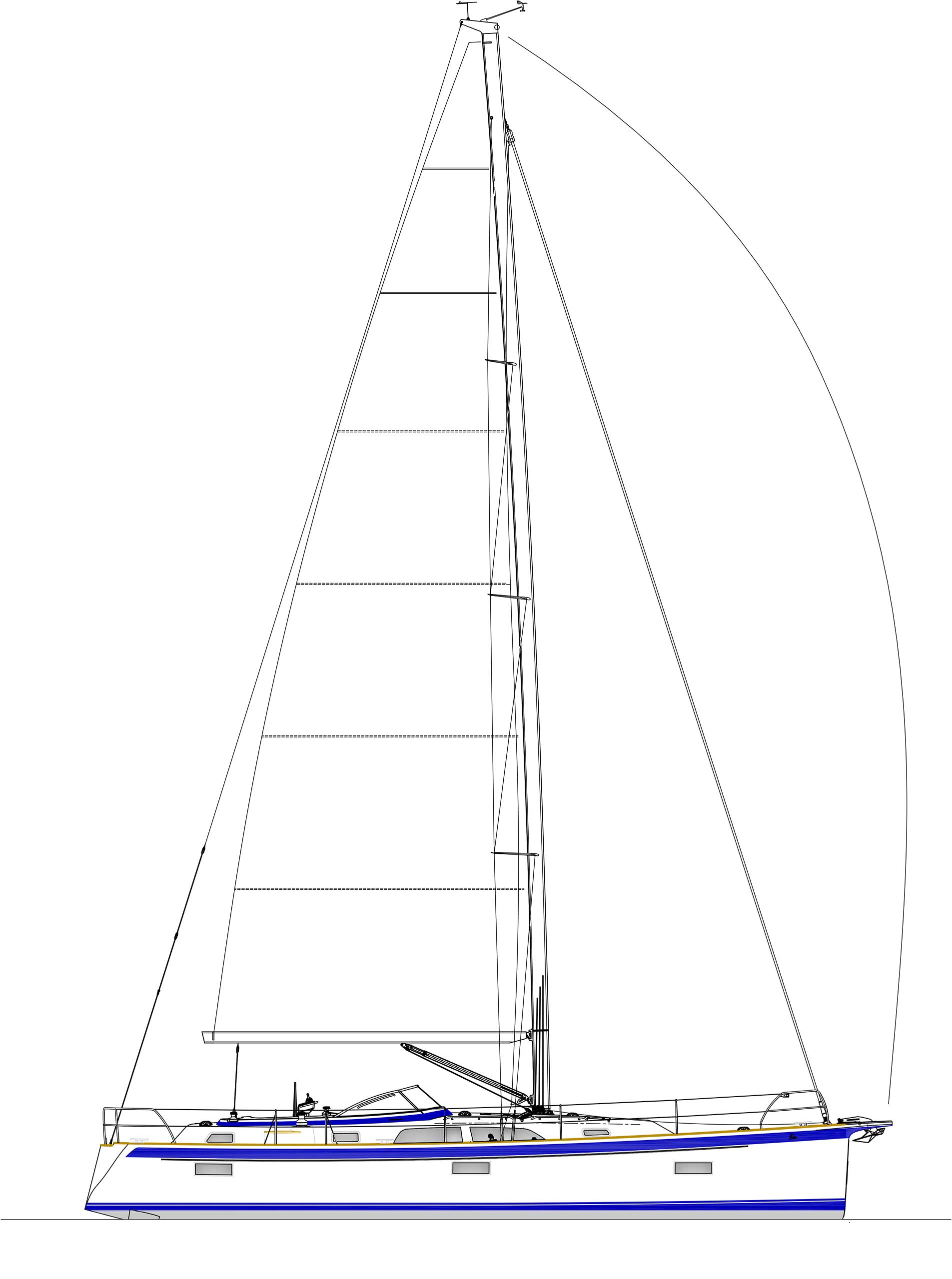 Hallberg rassy44mk ii sail plan
