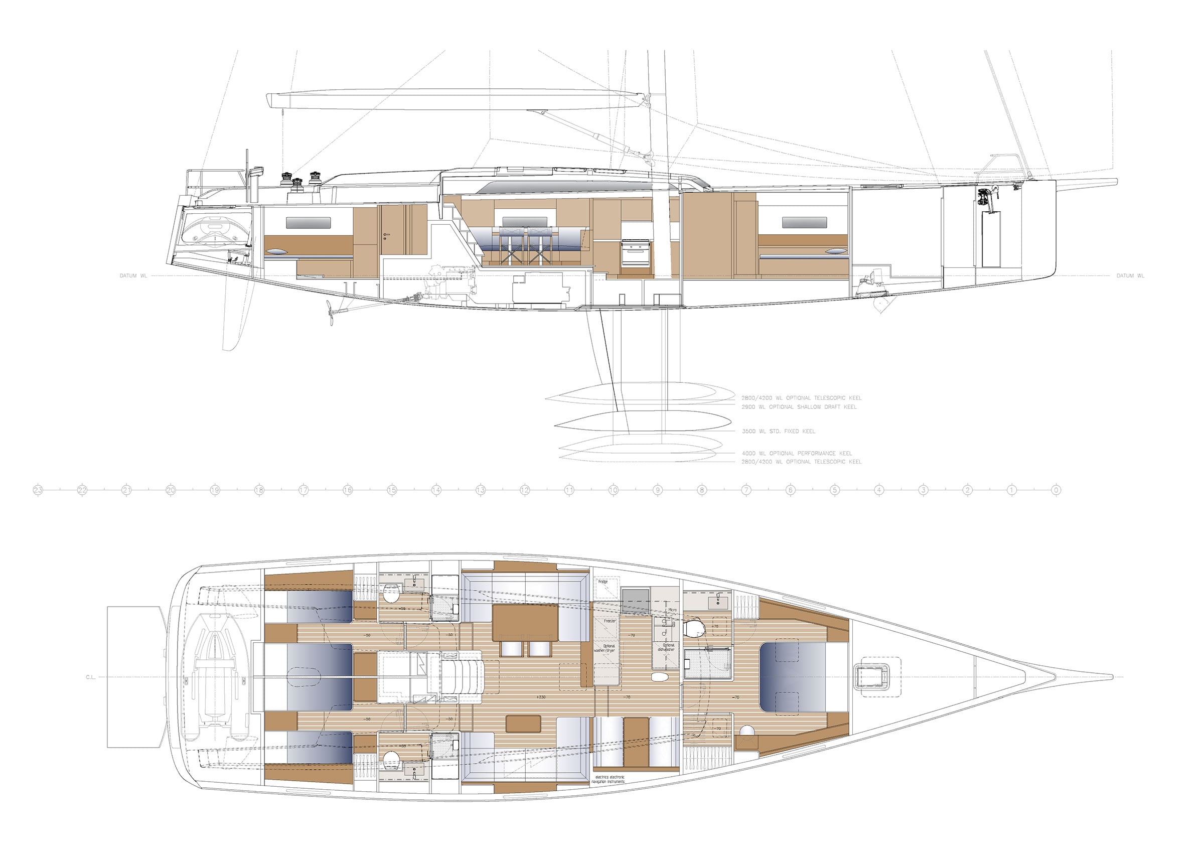 Swan 65 General Arrangement OF H