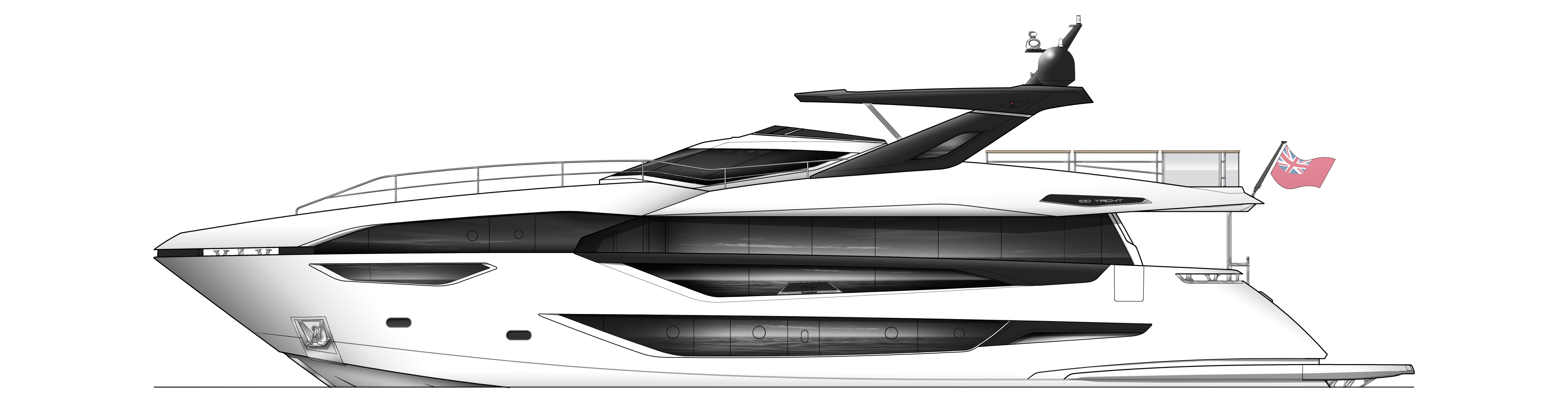 100 Yacht profile