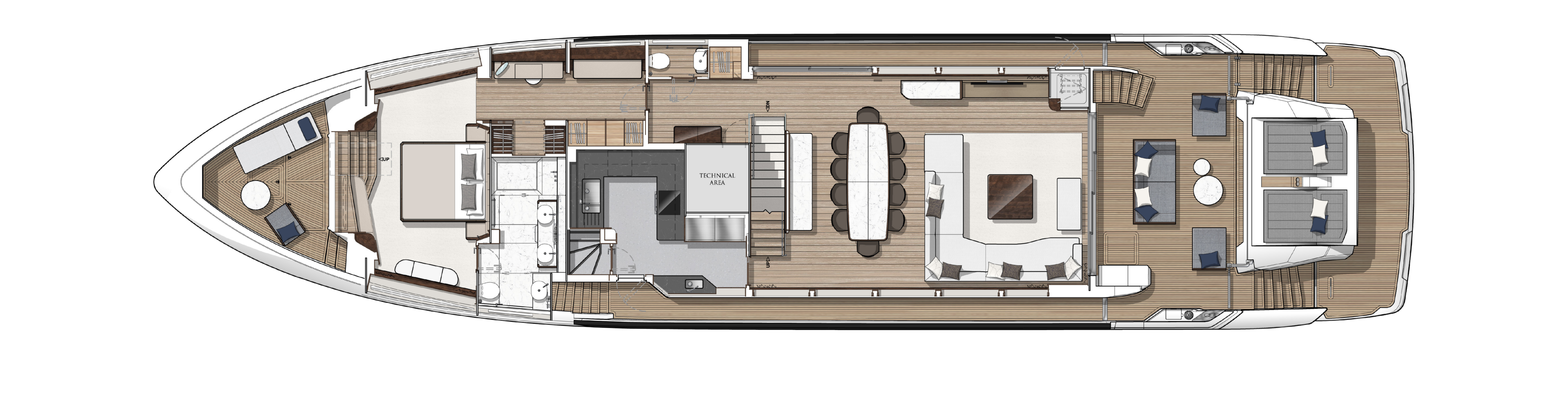 100 Yacht profile