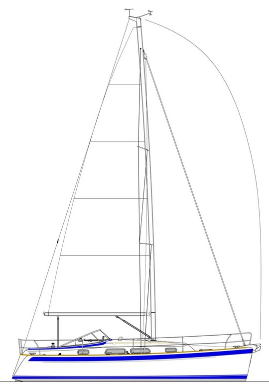 Hr310 sail plan colour