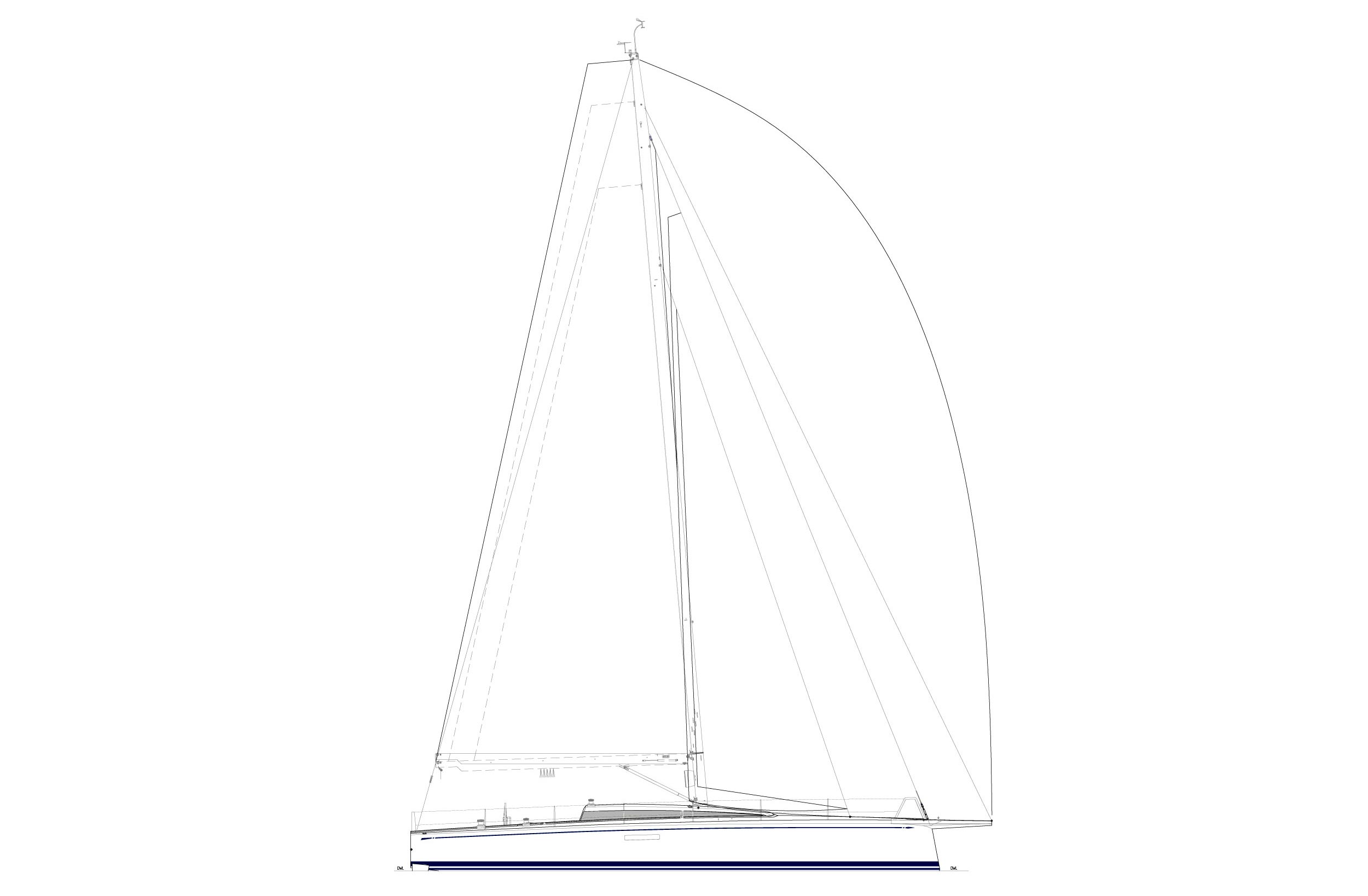 ClubSwan 50 Sail Plan revB