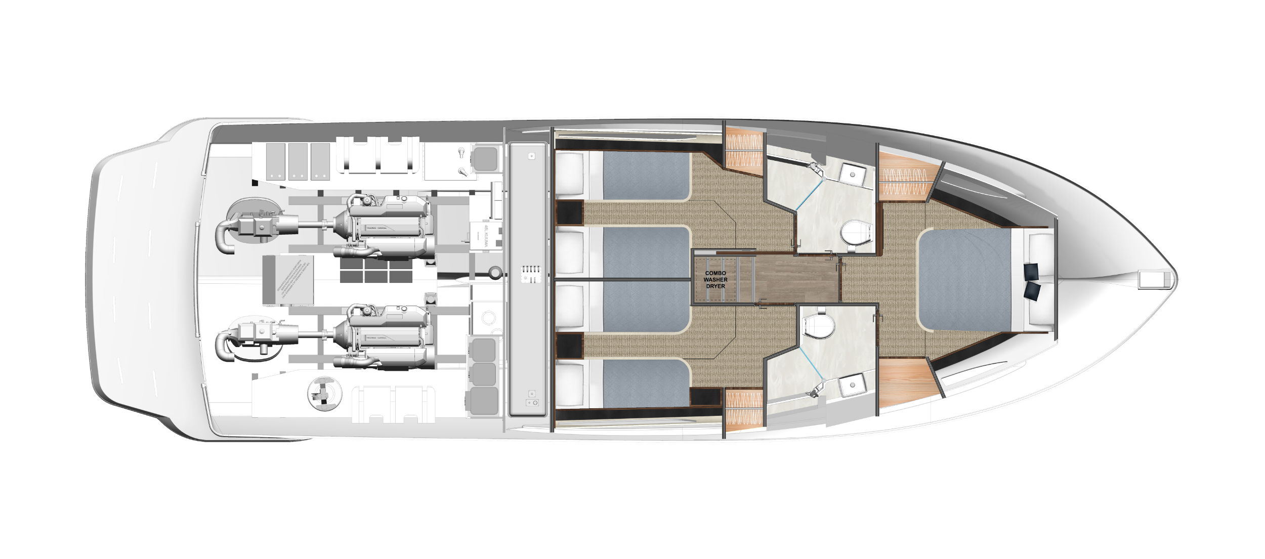 46-SMY-GA-Accommodation-Deck-option-twin-beds-to-Port
